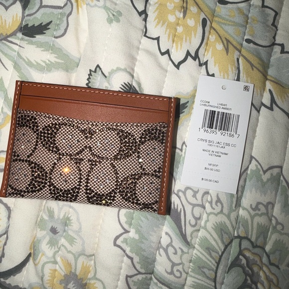 Coach Crystal Signature Card Holder - Picture 2 of 2